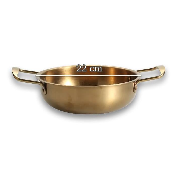 Gambar Panci Ramen Korea Panci Noodle Stainless Steel / Panci Ramen Gold / Panci Ramyun Korea Premium Peralatan Masak / Panci Peralatan Memasak / Panci Set Anti Karat - Panci Ramen22cm dari IDEAME.ID undefined Tokopedia