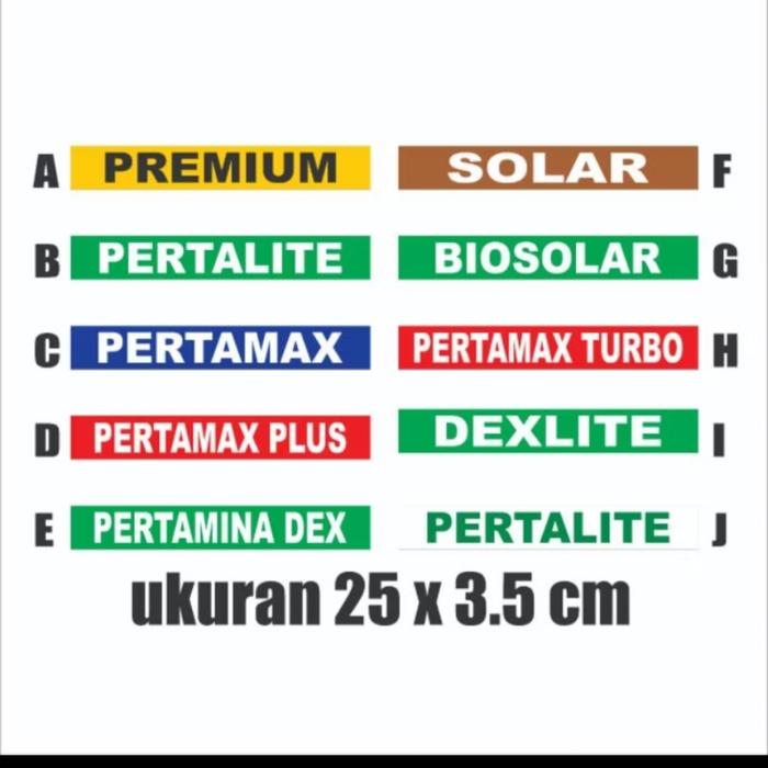 Gambar STIKER PERTAMINA - kode J dari Media Cetak57 undefined Tokopedia