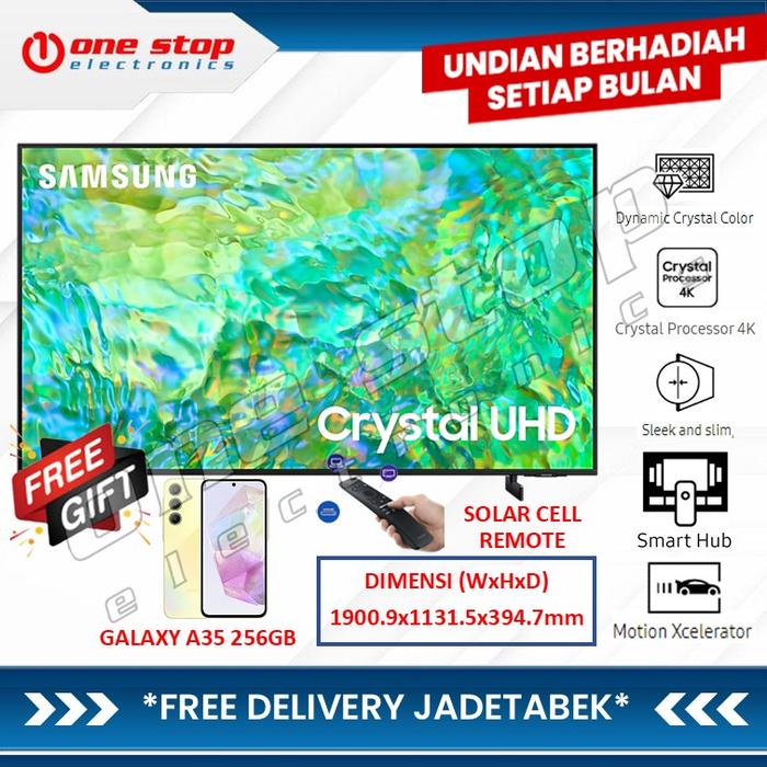 Gambar SAMSUNG 85CU8000 CRYSTAL 4K UHD SMART TV 85 Inch UA85CU8000KXXD dari OneStop Electronics undefined Tokopedia
