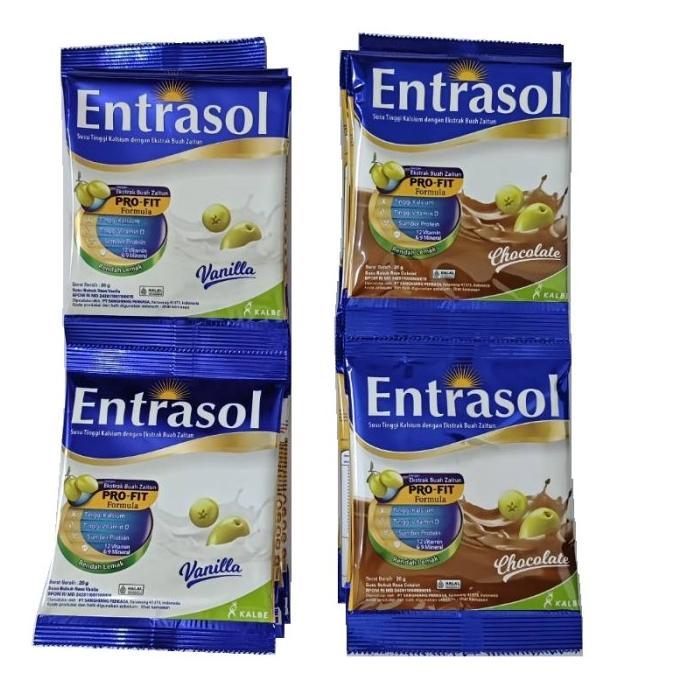 Gambar Entrasol Sachet (1 renceng 10 sachet) - VANILA 10x20GR dari fresh colection undefined Tokopedia