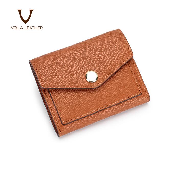 Gambar Dompet Wanita Kulit Asli Voila Rumi - Havana dari Voila Leather undefined Tokopedia