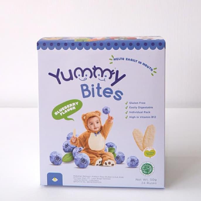 Gambar YUMMY BITES Baby Rice CRAKERS | Snack / Camilan Bayi 1BOX 6mo+, mulai 6bln) - 1Box mix rasa dari sarahah1 undefined Tokopedia