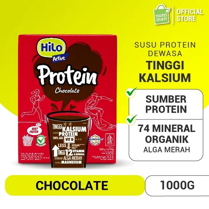 Gambar Susu Tinggi kalsium Hilo Active Chocolate 1000gr dari HMF Store Official undefined Tokopedia