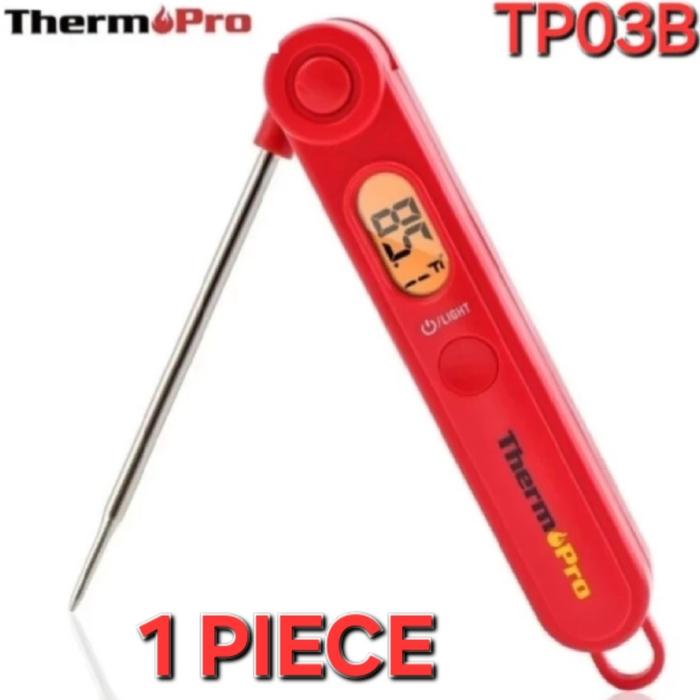 Gambar THERMOPRO TP03 Digital Instant Read Meat Thermometer Kitchen Backlight - 1 PACK dari Pro-X Technology undefined Tokopedia