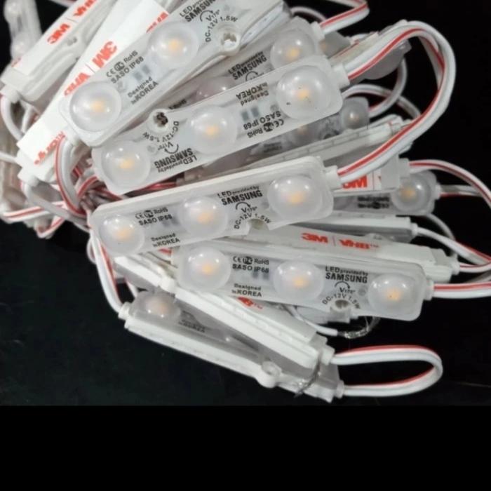 Gambar lampu LED modul 3 mata SASO Samsung 12V 1.5W warna warm white dari toko nia olivia undefined Tokopedia