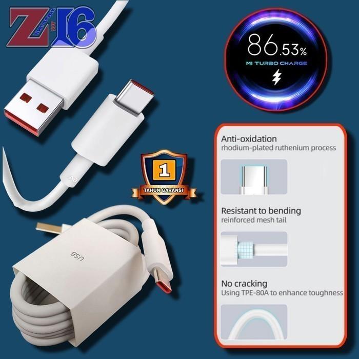 Gambar [ ASLI ] Original Kabel Data Xiaomi Redmi Note 11 , Note 11T 5G , Note 11S , Note 11 China , Note 11S 5G , Note 11 SE India Kabel Charger Casan Type C Turbo Charging 33W dari Zamstore16 undefined Tokopedia