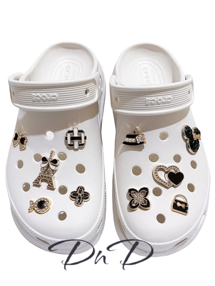 Gambar Jbitz Charms Mewah Aksesoris Pin Sandal - Black gold set dari Cimil DND undefined Tokopedia