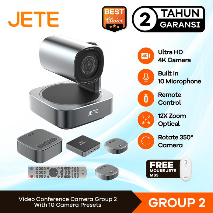 Gambar Webcam Video Conference JETE Group with 2 Expansion Mic - Garansi 2th - JETE GROUP 2 dari Doran Wearable Official Store undefined Tokopedia