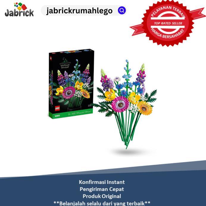 Gambar Lego 10313 Icons Wildflower Bouquet Set, Artificial Flowers dari Loka Toys undefined Tokopedia