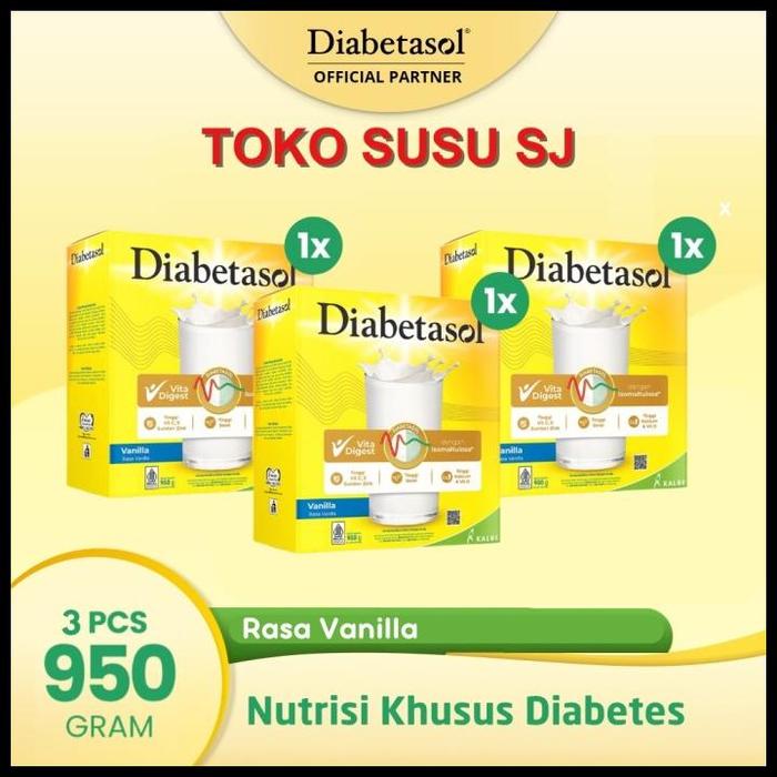 Gambar Harga Promo Diabetasol Vanila 1000 Gr / Diabetasol Vanila 1 Kg / Diabetasol 1Kg - VANILA X3 box dari Gerai Abataku undefined Tokopedia