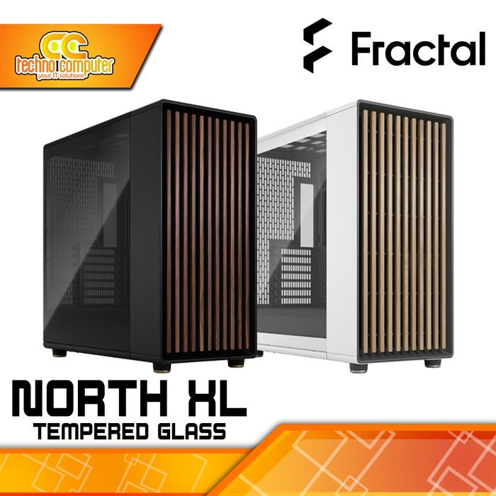 Gambar CASING FRACTAL Design NORTH XL Mesh/Tempered Glass  - Mid Tower E-ATX Mesh/Tempered Glass Case (Free 3x Fan) - TEMPERED GLASS, Hitam dari Techno Computer Bali undefined Tokopedia