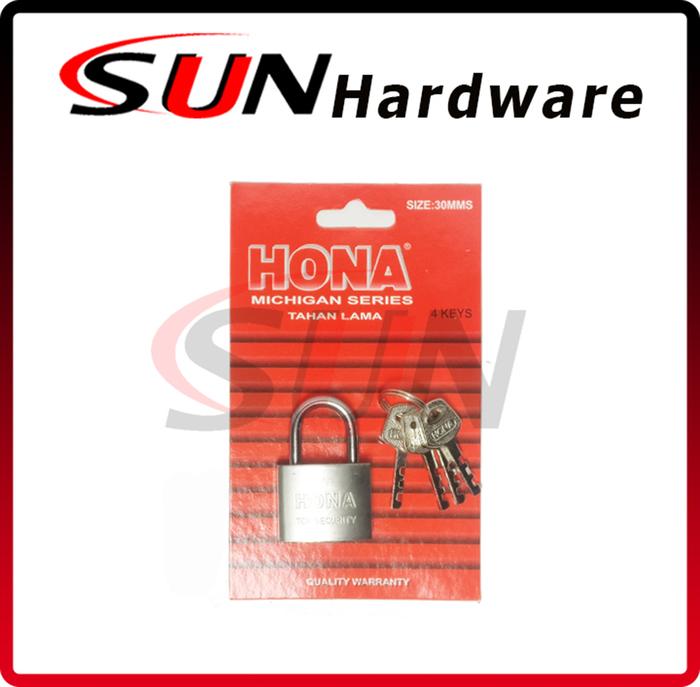 Gambar Gembok pintu Pagar rumah toko 30 mm Leher Pendek dari SUN HARDWARE undefined Tokopedia