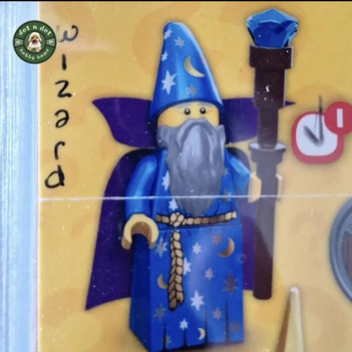Gambar lego minifigures series 12 wizard battle goddess jester pizza rockstar piggy guy genie spooky girl - Wizard M dari Dot n Dot undefined Tokopedia