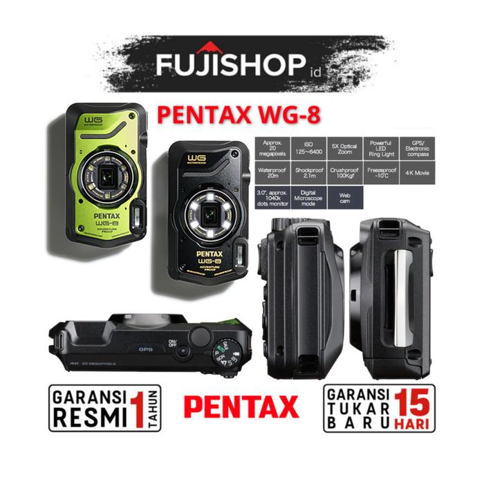 Jual PENTAX WG-8 Digital Camera Ricoh PENTAX WG-8 Garansi Resmi