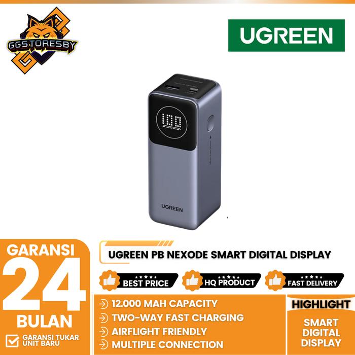 Gambar UGREEN Powerbank Nexode Smart Digital Display 12.000/20.000/25.000 mAH 100-200W Fast Charging - 12.000mAH dari GGSTORESBY undefined Tokopedia