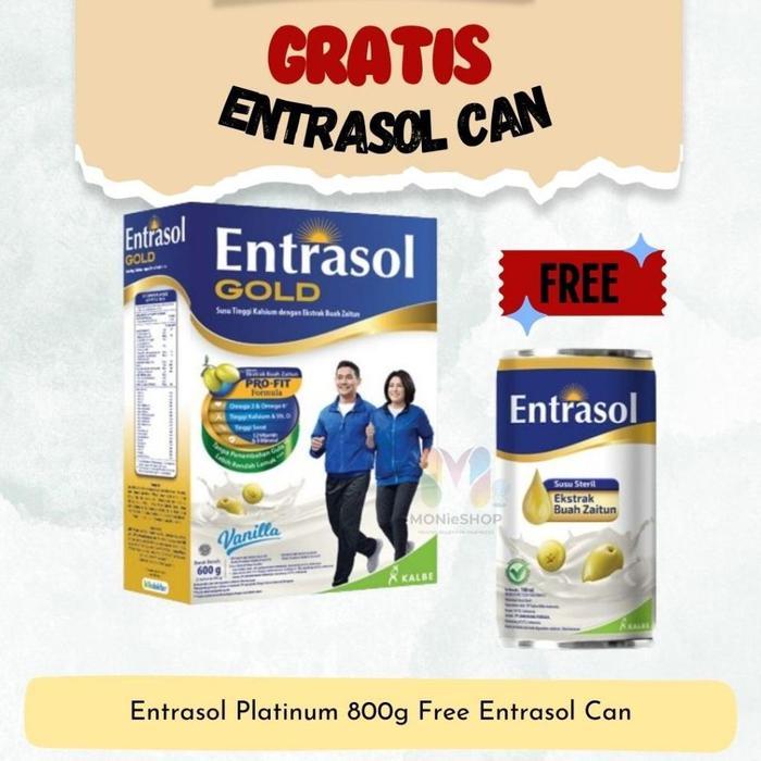 Gambar READY STOCK MONIESHOP - ENTRASOL GOLD 580 GR/ 560 GR COKLAT VANILLA dari Kendals_Shop undefined Tokopedia