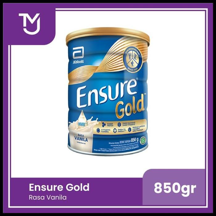 Gambar New Product Ensure Gold Vanilla Hmb 850Gr -- Nutrisi Dewasa Rendah Laktosa - 800gr, 03/2026 dari Gerai Abataku undefined Tokopedia