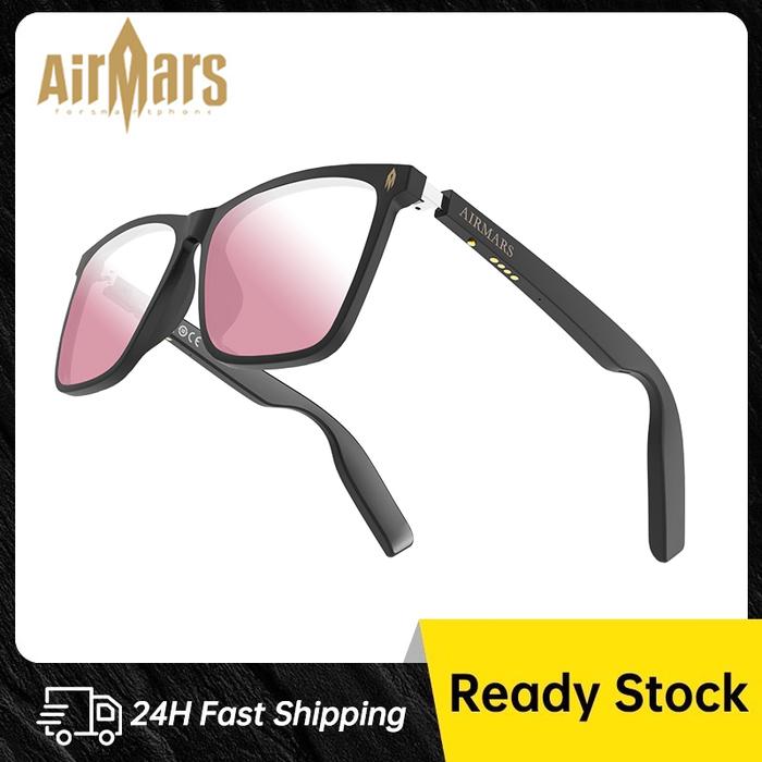 Gambar Airmars SG8 Kacamata Headset Bluetooth 5.4 Multifunsional  Kacamata Hitam Pria Wanita - Merah Muda dari Jeep ID undefined Tokopedia