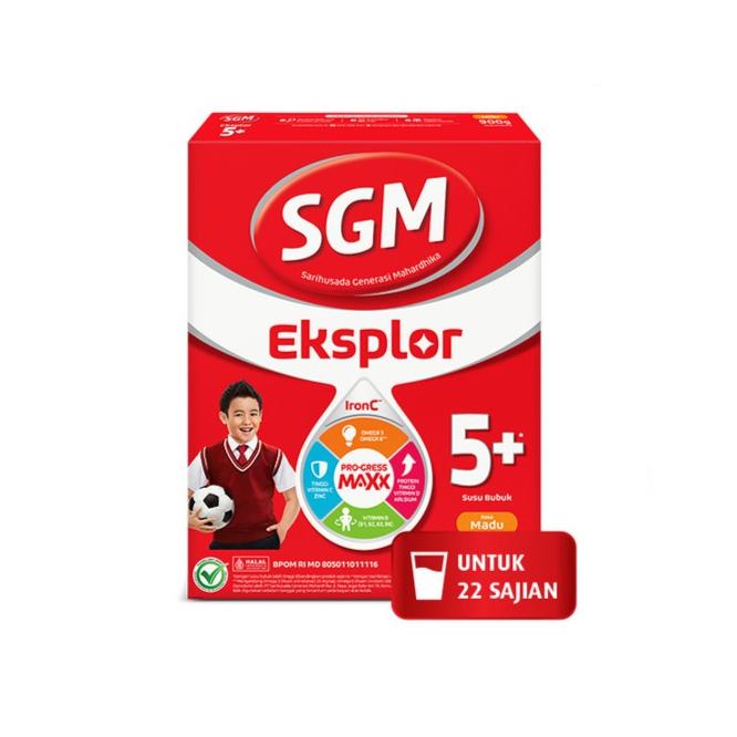 Gambar SGM Eksplor 5+ dengan IronC Susu Bubuk Rasa Madu 900gr dari ORisa Mart undefined Tokopedia