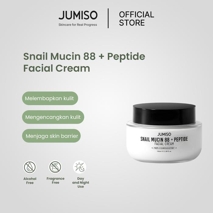 Gambar [NEW LAUNCH] Jumiso Snail Mucin 88 + Peptide Facial Cream 100ml dari Jumiso Official Store undefined Tokopedia