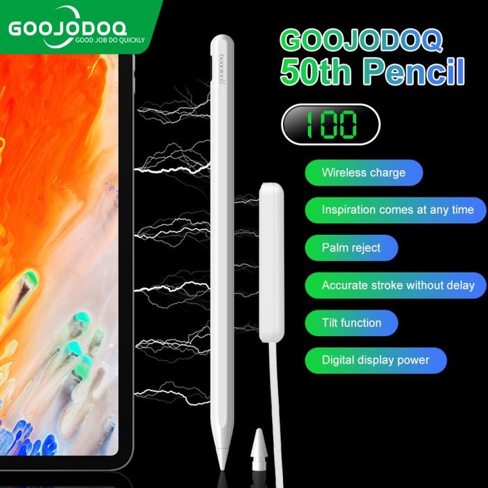Gambar GOOJODOQ GD12 Gen 12 Stylus Pen for iPad Tilt Sensitive alt 10 11 GD13 Drawing Metal - GO50 dari Joeff shop undefined Tokopedia