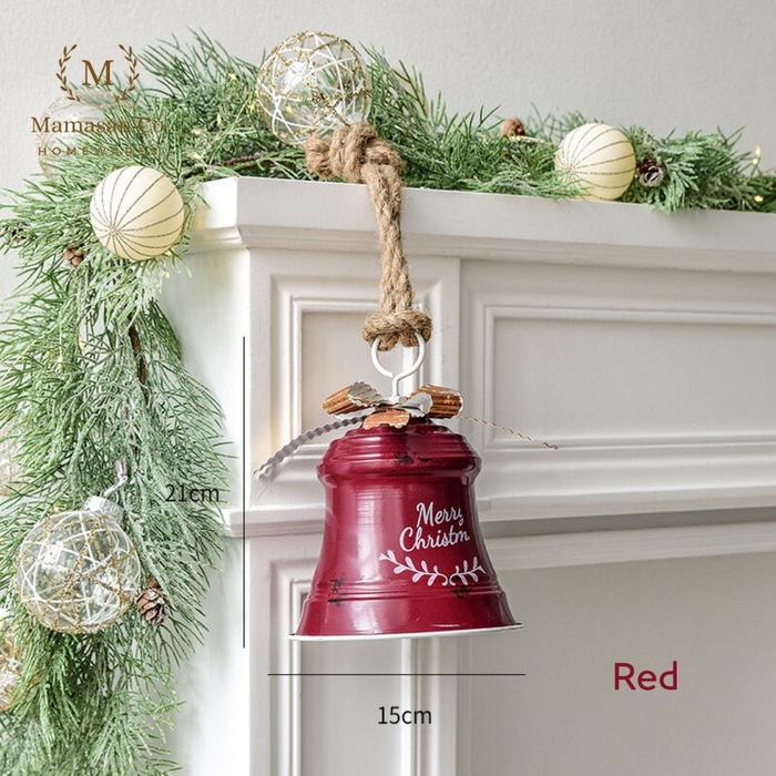 Gambar Christmas Bell Decoration | Dekorasi Bel Natal Xmas CMH0143 Besi Merah Putih - Red dari Mamasan Co Homewares Jakarta undefined 5 Tokopedia