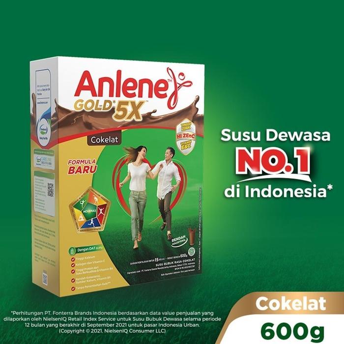 Gambar READY STOCK Anlene Gold 5X Susu Bubuk Dewasa Cokelat 600g - Nutrisi Tinggi Kalsium Untuk Tulang, Sendi, dan Otot dari Kendals_Shop undefined Tokopedia
