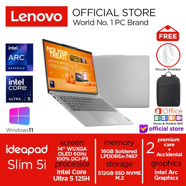 Gambar Lenovo Ideapad Slim 5i Intel Ultra 5 125H 512GB SSD 16GB OLED Win11 - ABYSS BLUE, TANPA_ANTIGORES dari LenovoIndonesia undefined Tokopedia