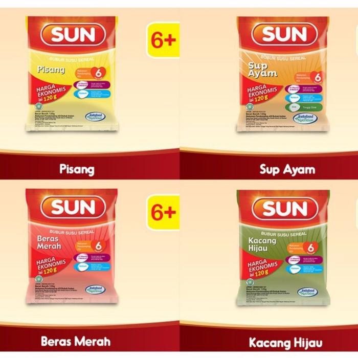Gambar Sun sereal susu all varian 120 gram kemasan ekonomis - Sup ayam dari toko unna.najah undefined Tokopedia
