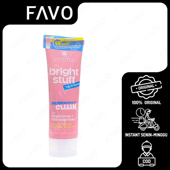 Gambar Sabun Muka - Emina Bright Stuff Face Wash - 100 mL - Pembersih Wajah dari FAVO Official Store undefined Tokopedia