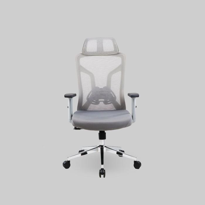 Gambar [KHUSUS GOJEK] Rexus NC4 / NC-4 Ergonomic Office Chair Kursi Kantor Adjustable Headrest - Putih, Free Emas dari TokoTeknoPro undefined Tokopedia
