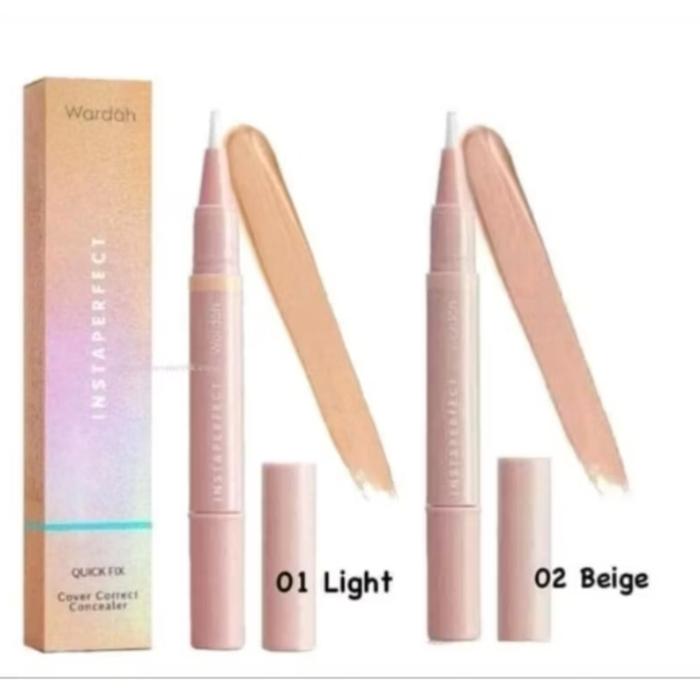 Gambar WARDAH Instaperfect Quick Fix Cover Correct Concealer Light - 02 Beige dari Sd Olshope undefined Tokopedia