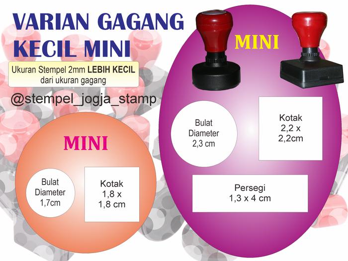 Gambar Stempel Warna / Stempel Flash/ Stempel Otomatis tanpa Bantalan 2 Warna - Mini, 1 atau 2 Warna dari KiosMenaraMuria undefined Tokopedia