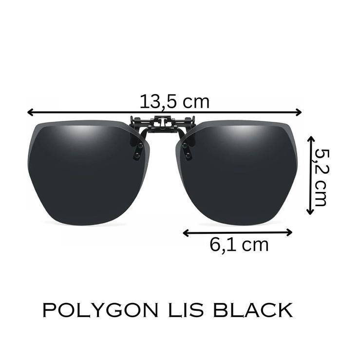 Gambar Kacamata Clip On Polarized Anti Silau - Proteksi UVA UVB - Anti Glare Eyewear - POLY BLACK dari Zoopa Shop undefined Tokopedia