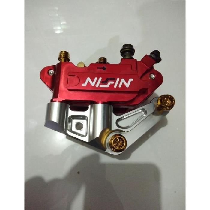 Gambar Paket Kaliper 4 Piston Full Cnc Plus Breket Dan Baut Kaliper Pnp Ninja R Ninja Rr Ninja 150 Ninja 250 Satria Fu - Paket red dari SABARA AUTO undefined Tokopedia