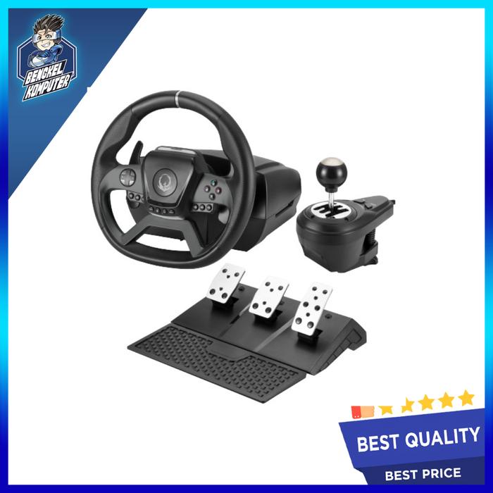 Gambar SADES RYUNIX KAIJU XR1 FORCE FEEDBACK RACING STEERING WHEEL dari bengkelkomputerptk undefined Tokopedia
