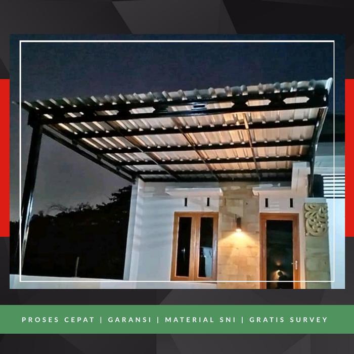 Gambar Kanopi Baja Ringan Awning Rangka Baja Ringan - Rangka di Cat dari TEDUH KARYA undefined Tokopedia
