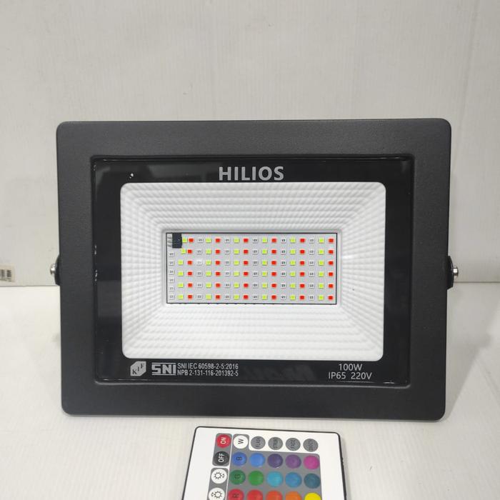 Gambar lampu sorot Warna Warni RGB 50W 50 watt Lampu Taman RGB - RGB OVT 100W dari Electrical-Power undefined Tokopedia