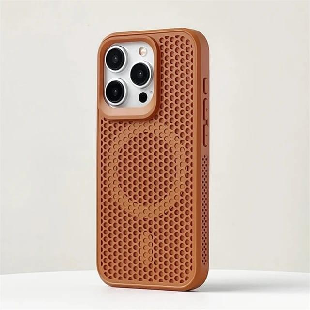 Gambar Perforated Magsafe Case for iPhone 13 14 15 16 Pro Max - Titanium Desert, Iphone 14 Pro dari Factory Accessories undefined Tokopedia