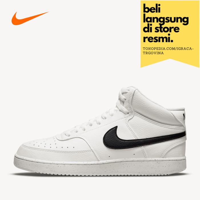 Nike Court Vision Mid Original Men Shoes White Black