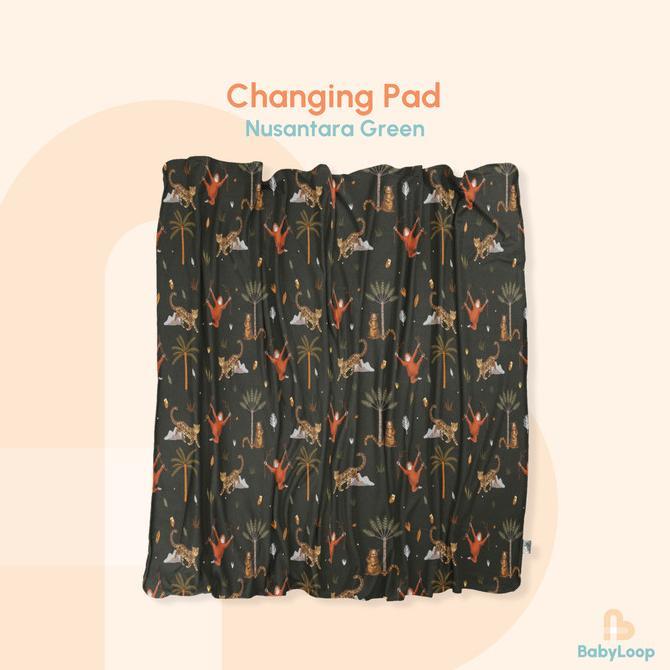 Gambar Kain Bedong Bayi - Baby Swaddle Tencel Fabrics - Baby Loop - Nusantara Green dari edina shio91 undefined Tokopedia