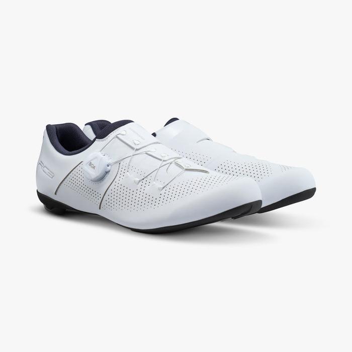 Jual SEPATU SEPEDA SHIMANO NEW WHITE MEN SHOES RC302 WIDE CLEAT