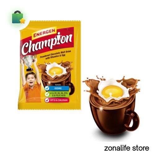 Gambar Susu bubuk Cokelat CHAMPIONS ENERGEN - 1 renceng dari zonalife store undefined Tokopedia