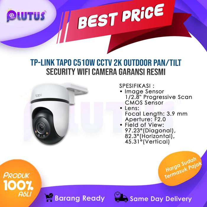 Gambar TP-LINK Tapo C510W CCTV 2K Outdoor Pan/Tilt Security WiFi Camera Garansi Resmi - TAPO C510W dari PLUTUS ID undefined Tokopedia