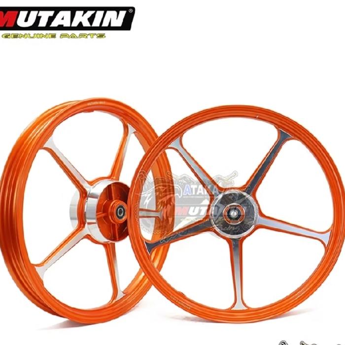 Gambar Velg mutakin fg505 cnc tromol supra x 125,cb mp,gl,kharisma,blade,revo lama. - Revo orange dari TEAM RACING CIREBON 69 undefined 2 Tokopedia