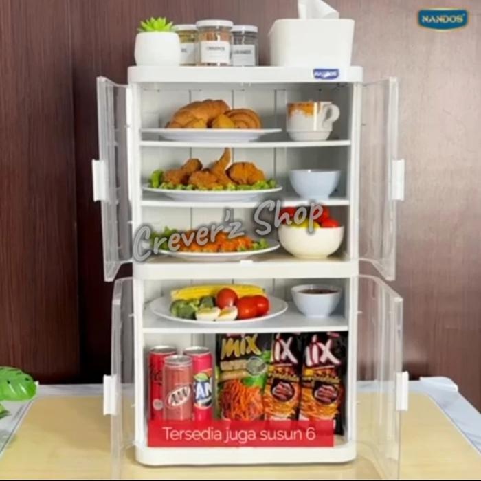 Gambar Rak Piring Plastik Naiba Nandos Rak Food Cabinet Bistro Food Container 6 tingkat dari TARRY913 GALERY undefined Tokopedia