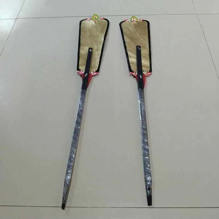 Gambar wayang kulit senjata godo wesi kuning (65 cm) dari Manunggal Jaya Art undefined Tokopedia