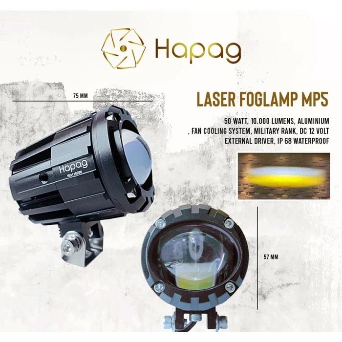 Gambar HAPAG M5 PLUS Lampu Utama dan Kabut Foglamp Mobil LED 100 Watt - 1 PCS LAMPU dari WARUNG LED JAKARTA undefined Tokopedia