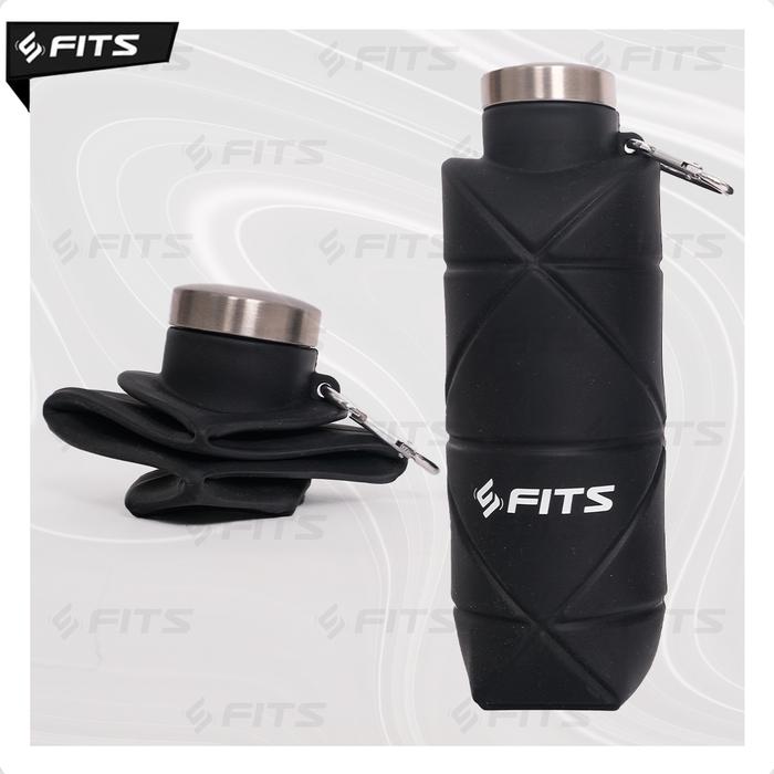 Gambar FITS Origami Bottle Silicone 700 ml | Premium Foldable Flask Sport Water Bottle | Botol Minum Lipat Trail Running Sport - Hitam dari SFIDN FITS Shop undefined Tokopedia