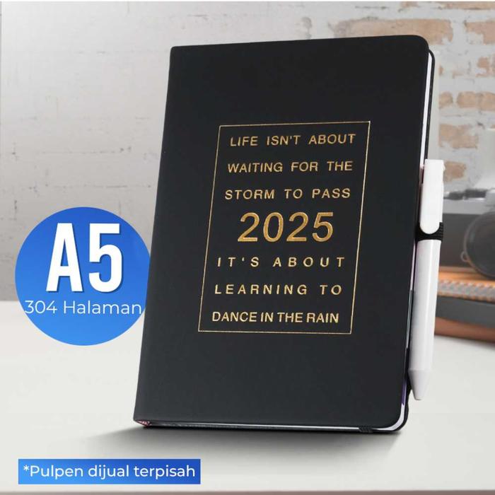 Gambar Buku Agenda Softcover Monthly Planner Notebook 304 Halaman - Hitam dari Afika Smarthome undefined Tokopedia